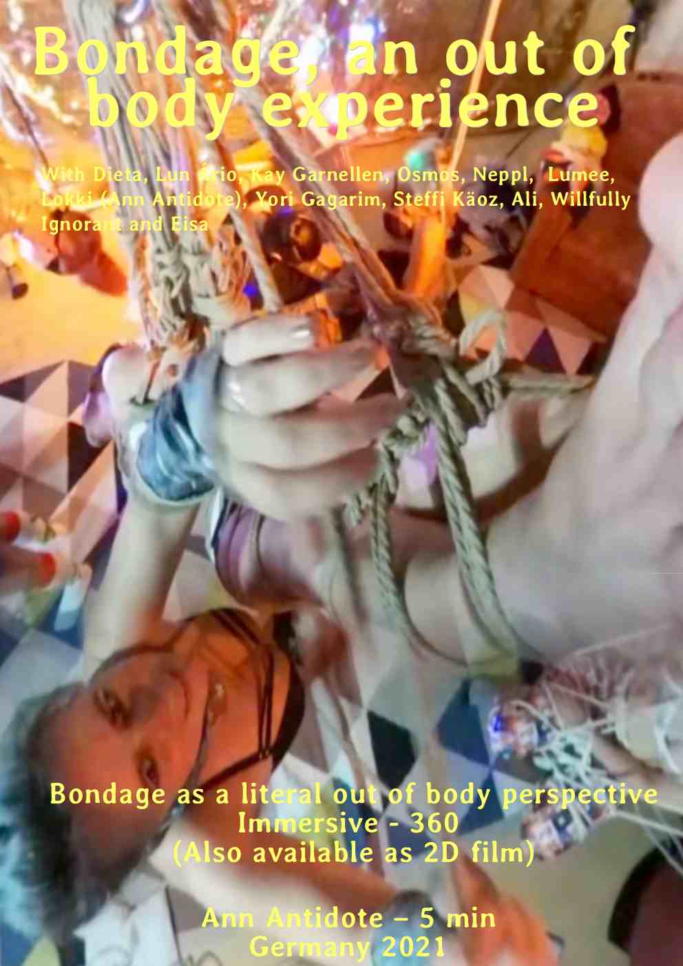 Antidote Poster to film Bondage, an out of body experience