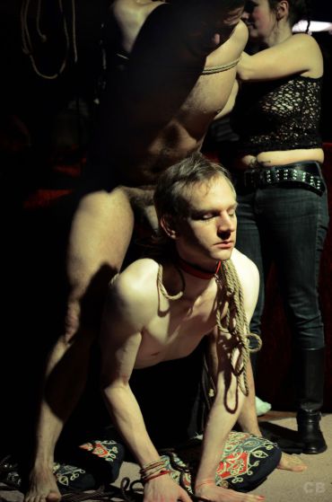 CocoColores Bondage performance for show My Anus is my Nightmare, by Pina Brutal